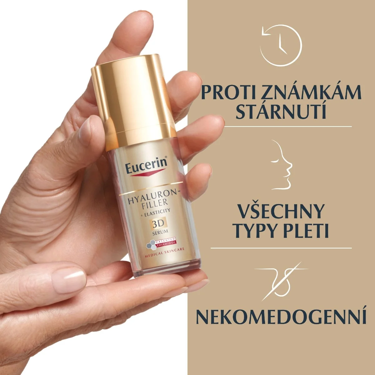 Eucerin Hyaluron-Filler + Elasticity 3D sérum proti vráskám 30 ml