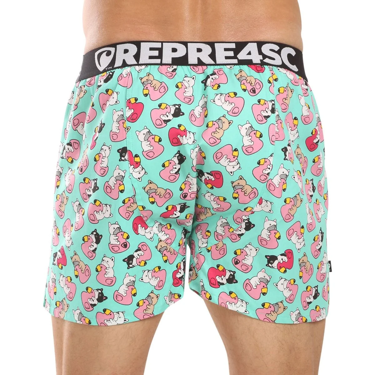 Represent Pánské trenky exclusive Mike Bulldog Bathing (R4M-BOX-0711) XXL 