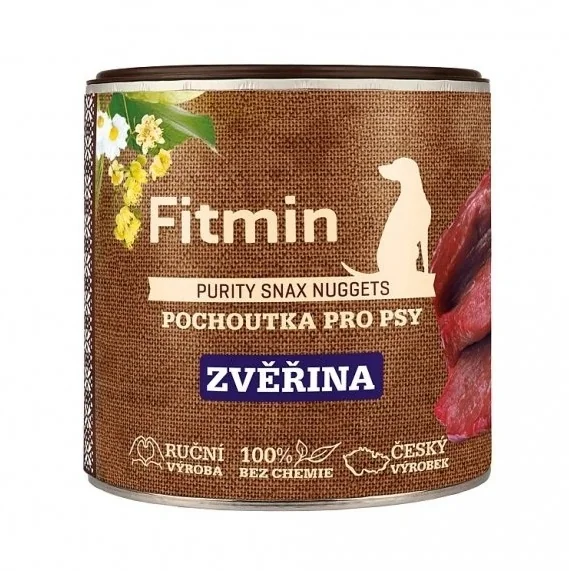 Fitmin Purity Snax Nuggets Zvěřina pochoutka pro psy 180 g