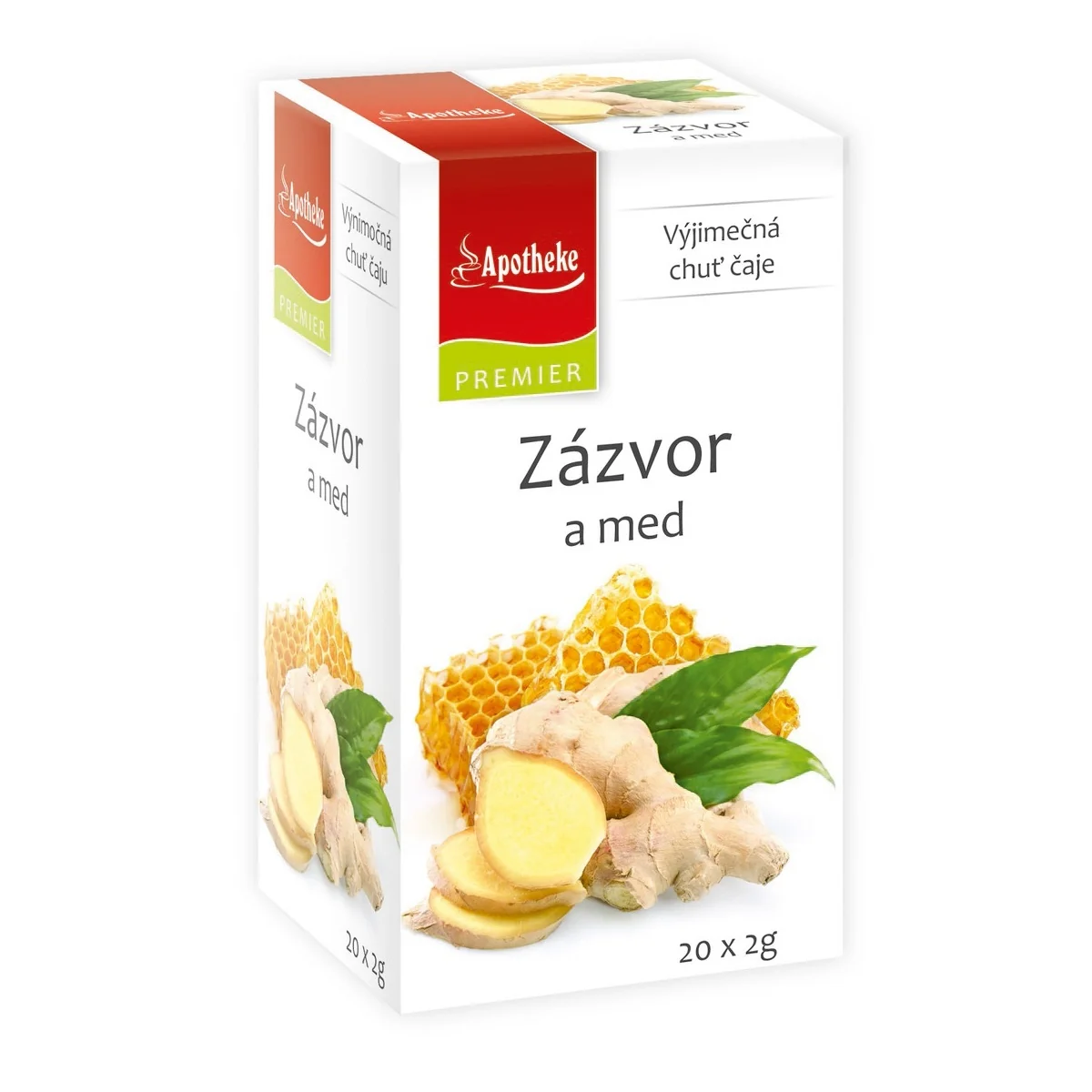 Apotheke Zázvor a med čaj nálevové sáčky 20x2 g