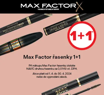 Max Factor řasenky 1+1 (duben 2024)