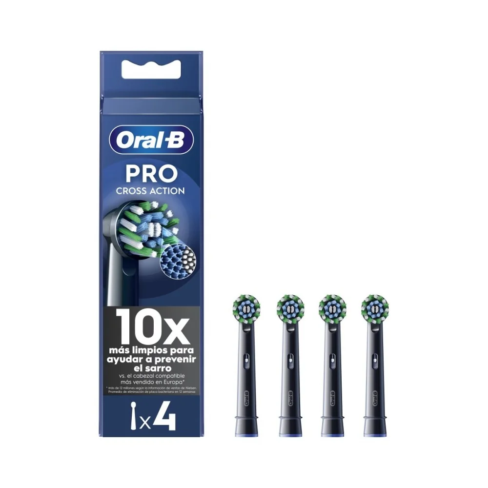 Oral-B EB 50-4 PRO Cross Action náhradní hlavice 4 ks černé