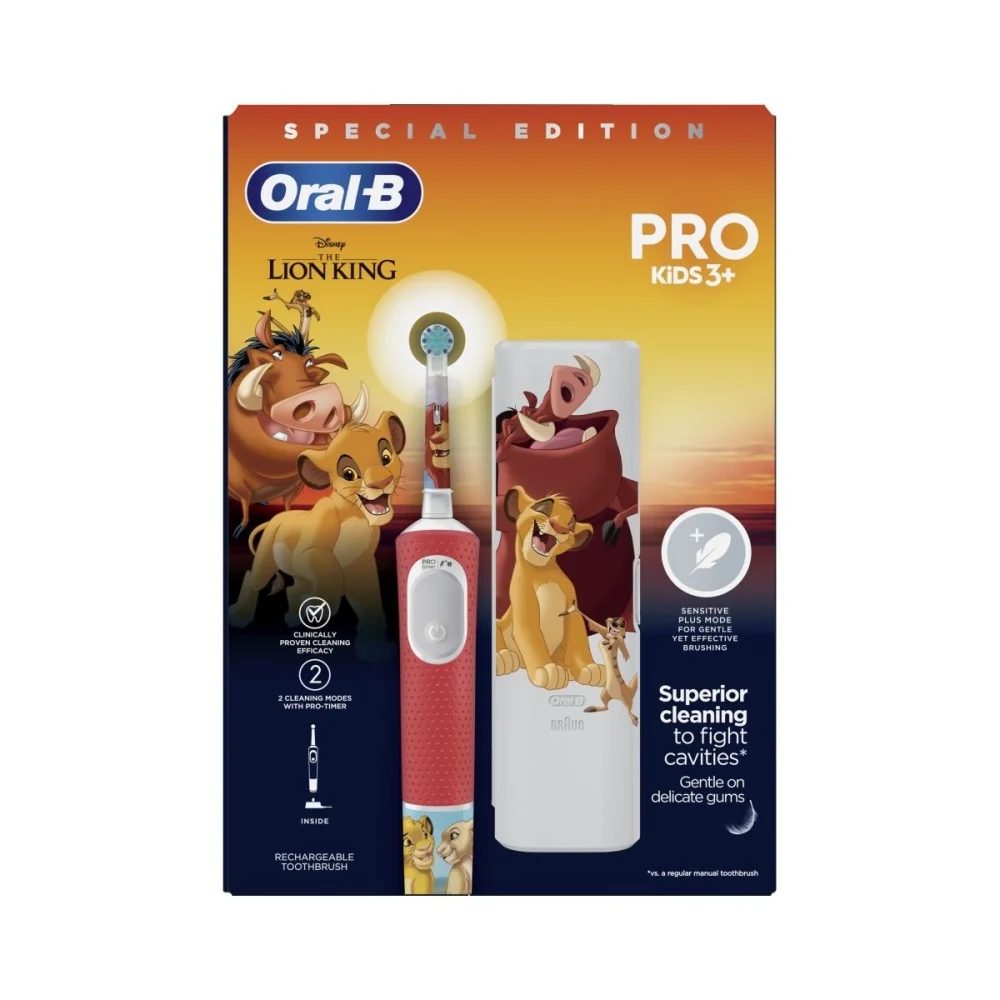 Oral-B Pro Kids Lví král elektrický zubní kartáček + pouzdro