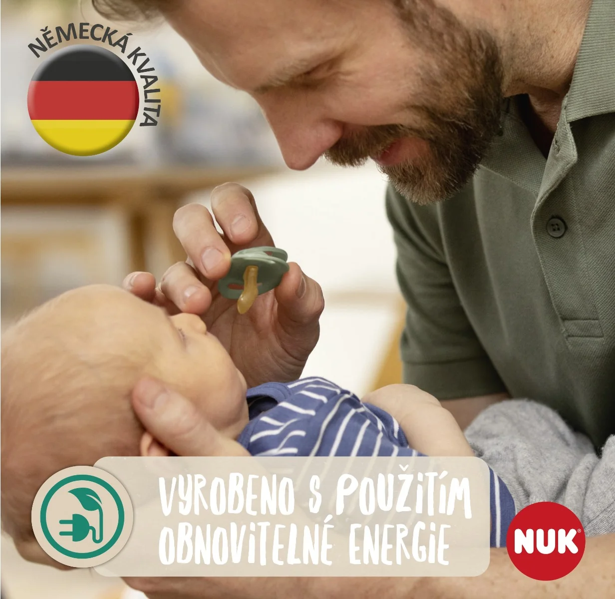 NUK For Nature Dudlík latex 6-18m box 2 ks