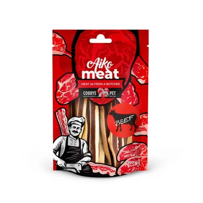 Cobbyspet AIKO Meat Beef Sandwich hovězí maso s treskou 100g 