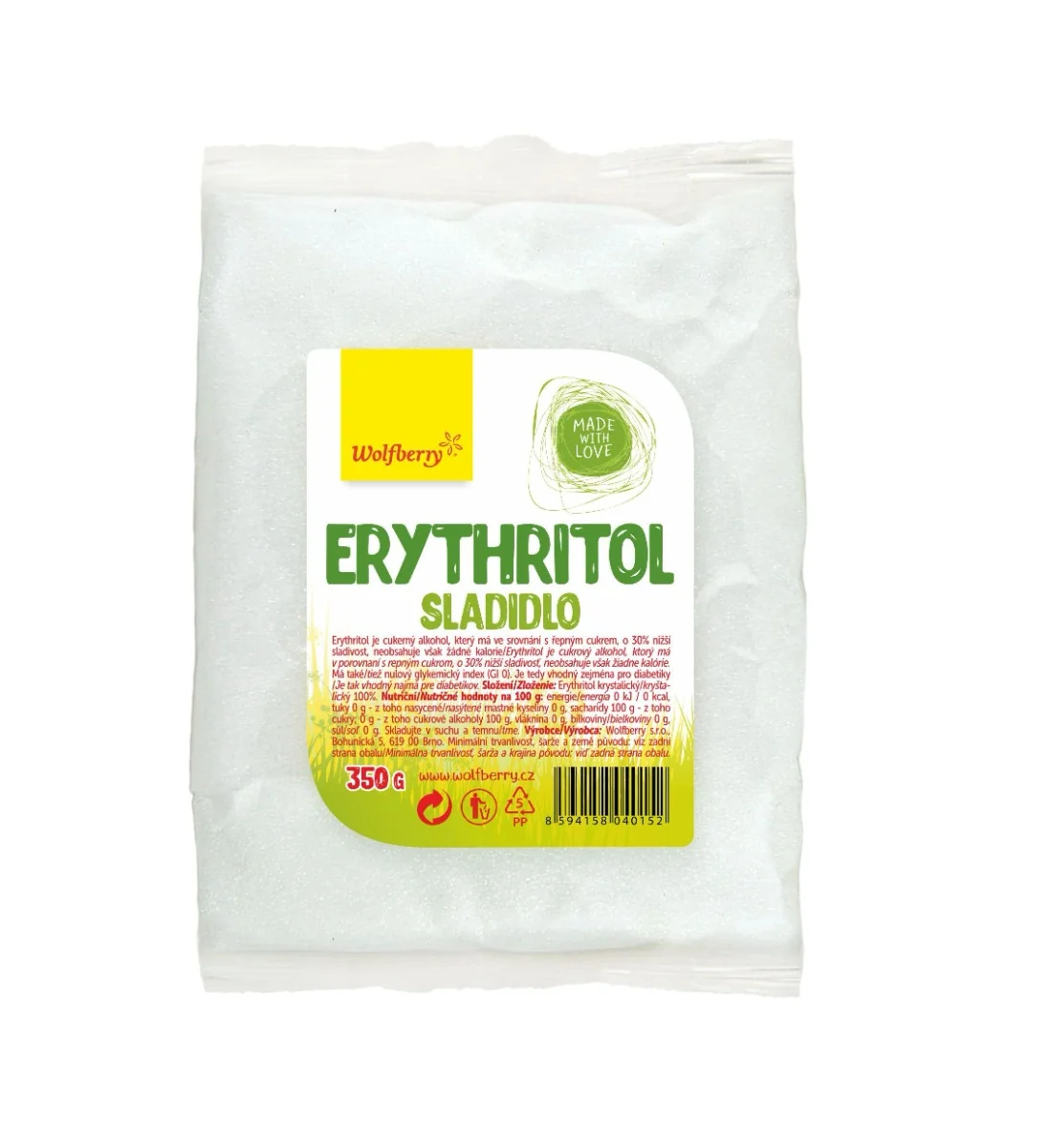 Wolfberry Erythritol sladidlo 350 g