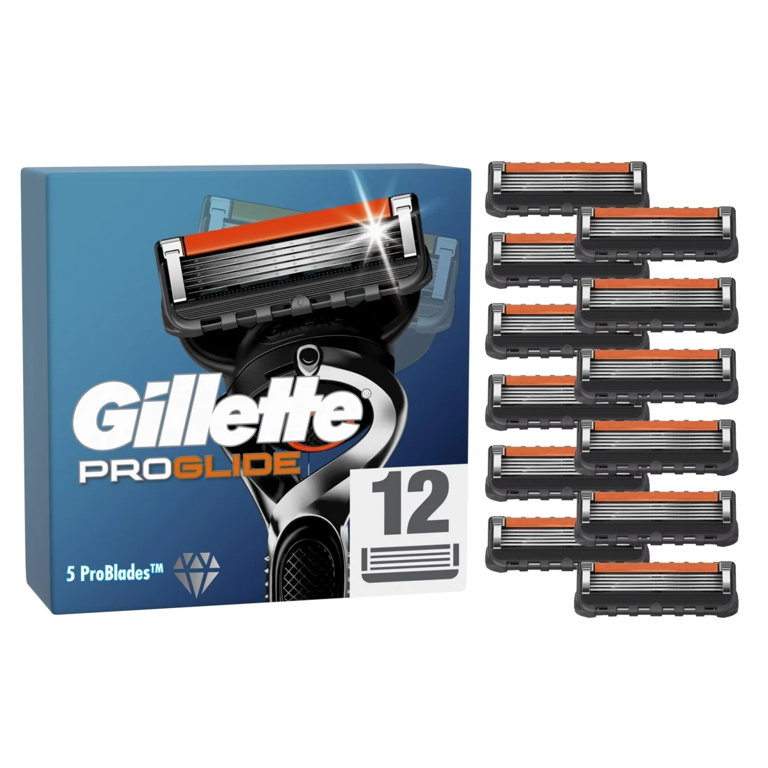 Gillette ProGlide Manual náhradní hlavice 12 ks