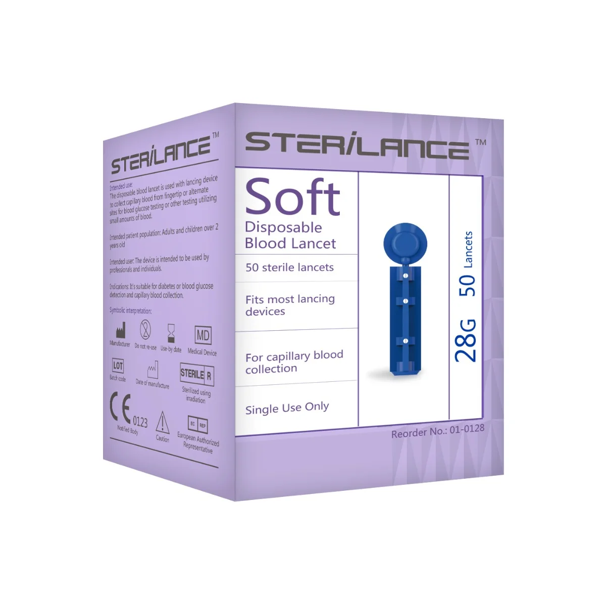 STERILANCE Lancety 28G pro glukometr Easygluco a GlucoLab 50 ks