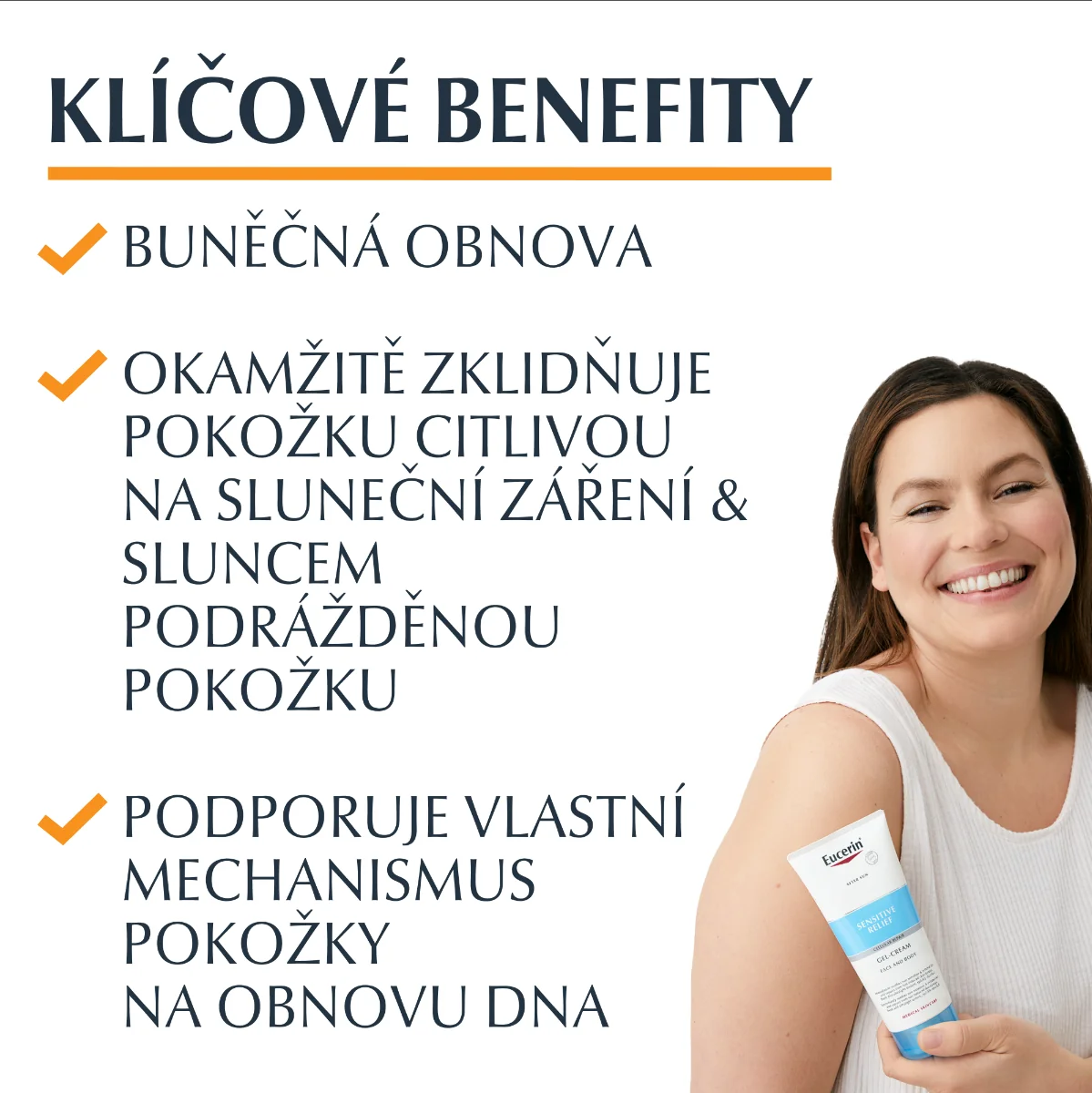 Eucerin SUN Regenerační gelový krém po opalování 200 ml