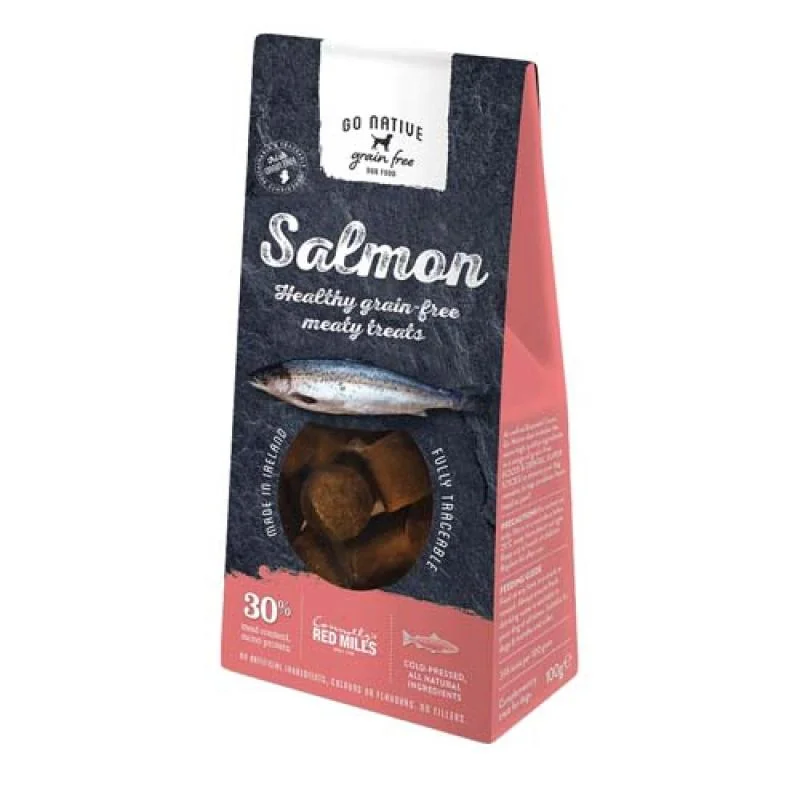 Go Native Essentials Salmon 100g nízkokalorická pochoutka pro psy s 30% obsahem lososa