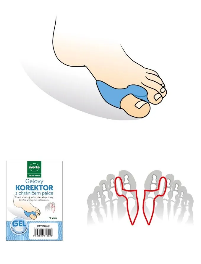 Svorto 131 Gelový korektor s chráničem palce univerzální 1 ks