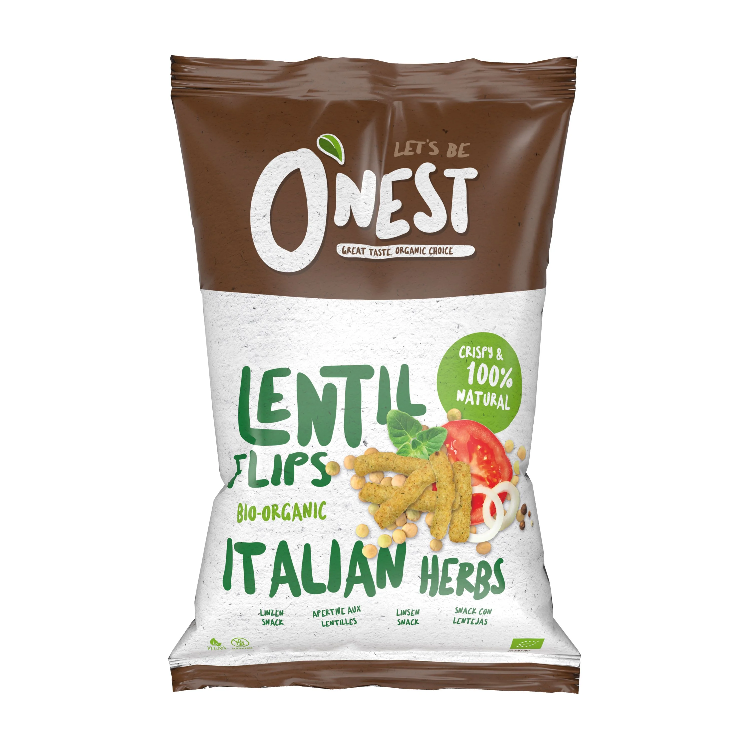 O'Nest Čočkové křupky italské bylinky BIO 75 g