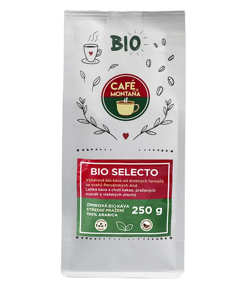 Café Montana Bio Selecto zrnková káva 250 g