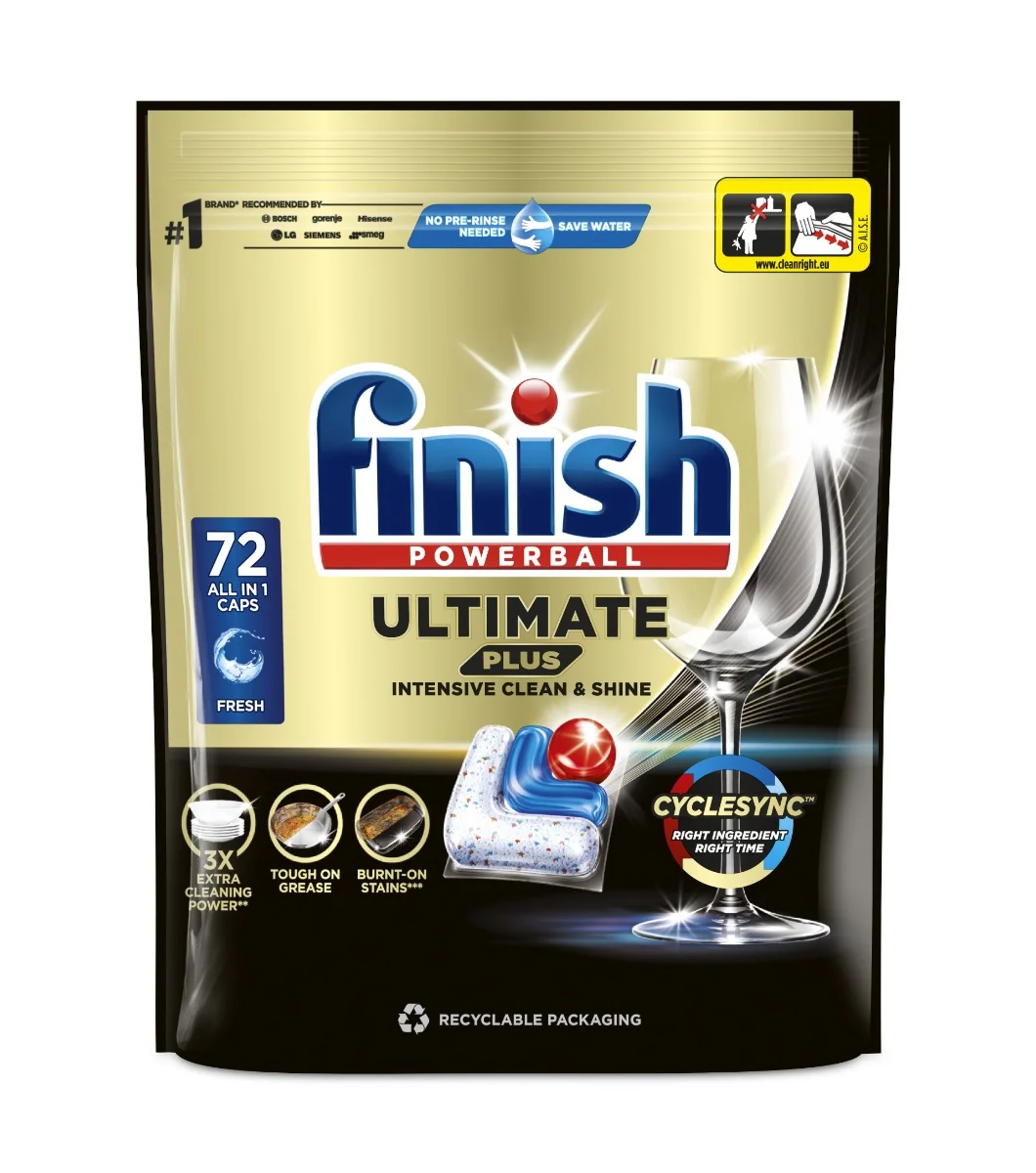 Finish Ultimate Plus All in 1 kapsle do myčky 72 ks