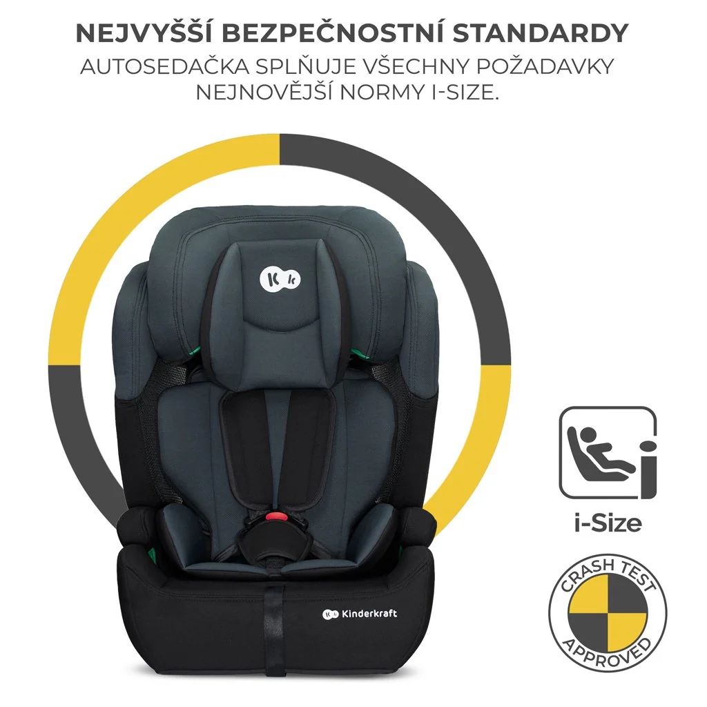 Kinderkraft Autosedačka Comfort up i-size black (76-150 cm) 