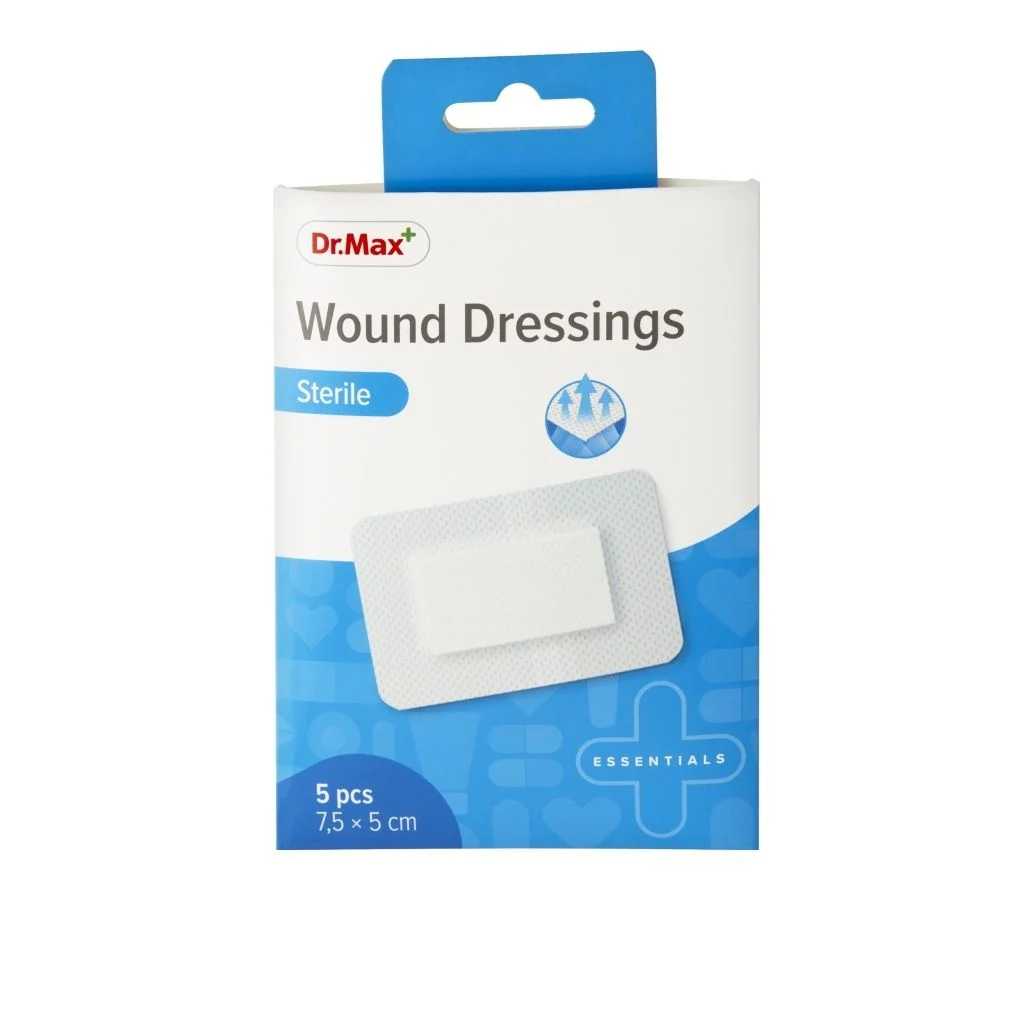 Dr. Max Wound Dressings Sterile 7,5x5 cm 5 ks