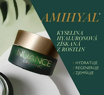 Nuance Organic Denní krém pro suchou pleť 50 ml. Kyselina hyaluronová získaná z rostlin.