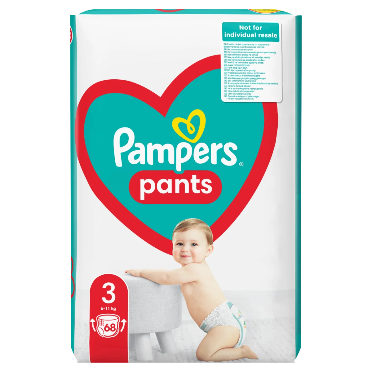 Pampers Pants vel. 3 6–11 kg plenkové kalhotky 204 ks