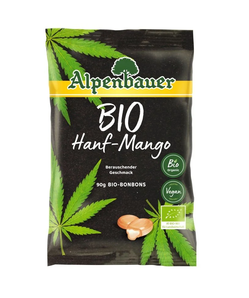 Alpenbauer Bonbóny Konopí - mango BIO 90 g