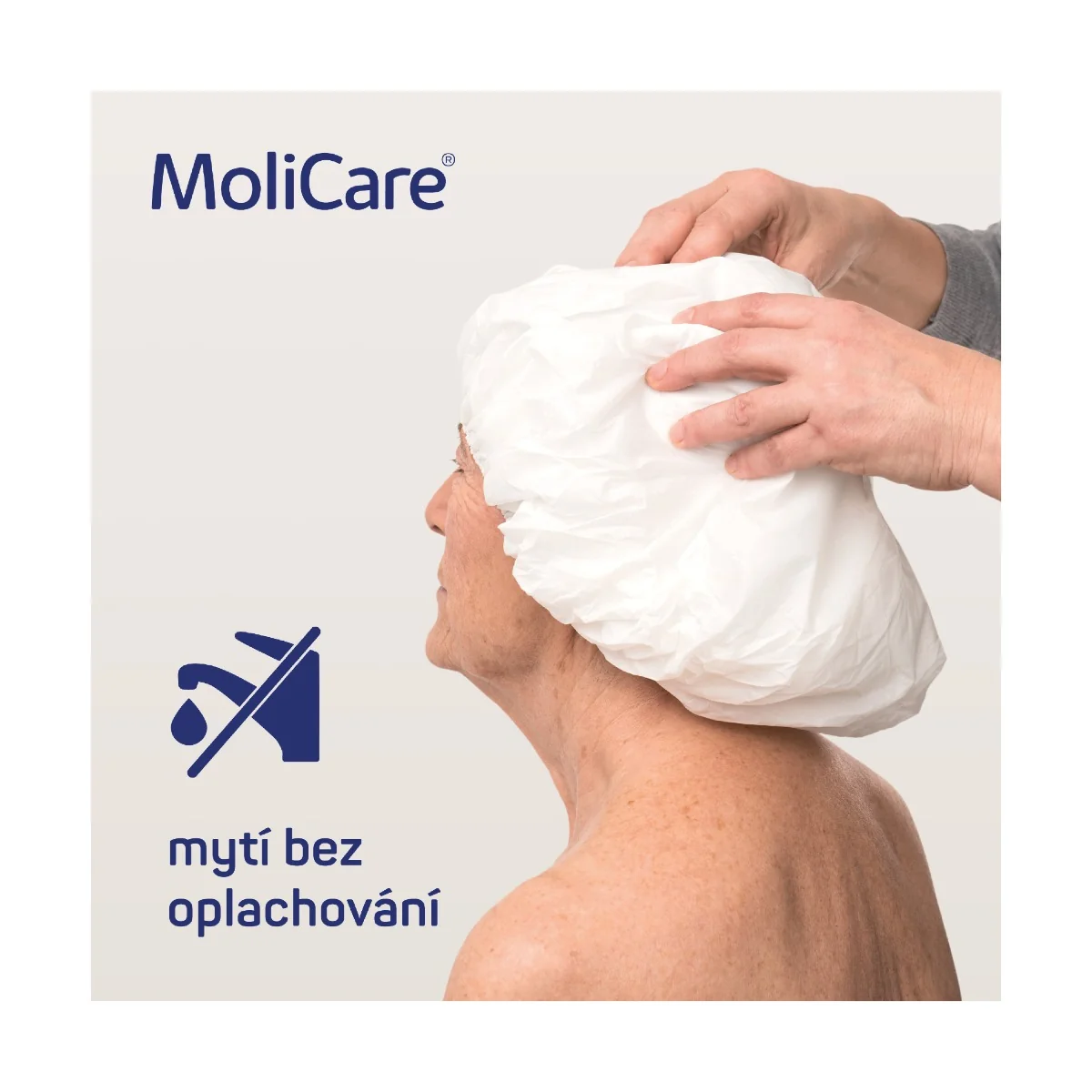 MoliCare Skin Čepice na mytí vlasů bez oplachu 1 ks