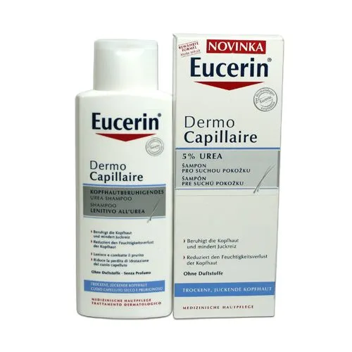 Eucerin DermoCapillaire 5% UREA Šampon na vlasy pro suchou pokožku hlavy 250 ml