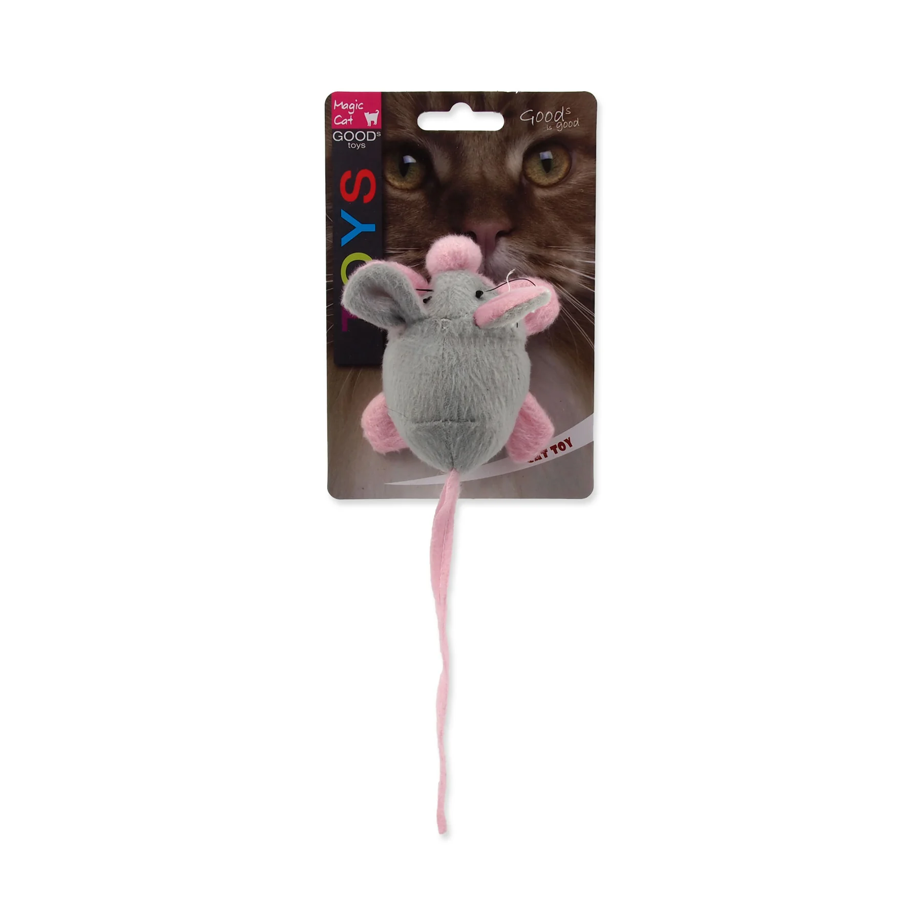 MAGIC CAT Hračka myška chrastící s catnip mix 22,5 cm