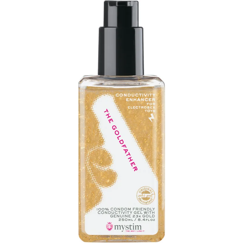 MyStim Vodivý lubrikační gel pro elektrosex Gold Rush 250ml