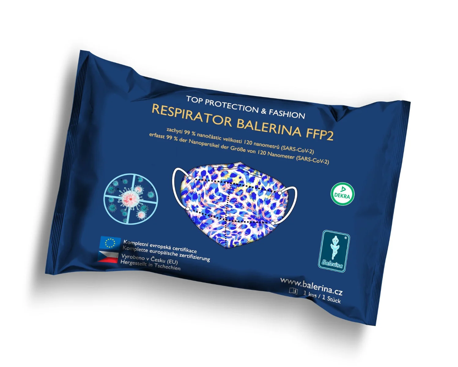 Balerina Nanorespirátor PFHM731 FFP2 NR vzor č. 51 1 ks