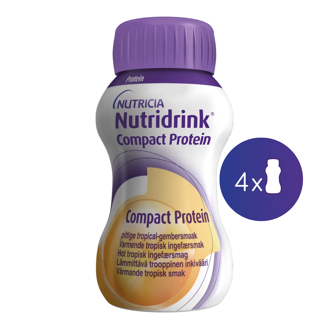 Nutridrink Compact Protein s příchutí hřejivého zázvoru 4x125 ml