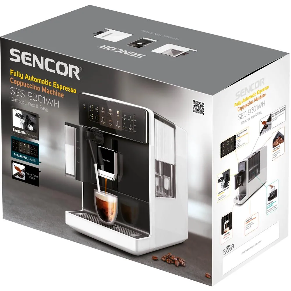 SENCOR SES 9301WH Espresso automatický kávovar bílý