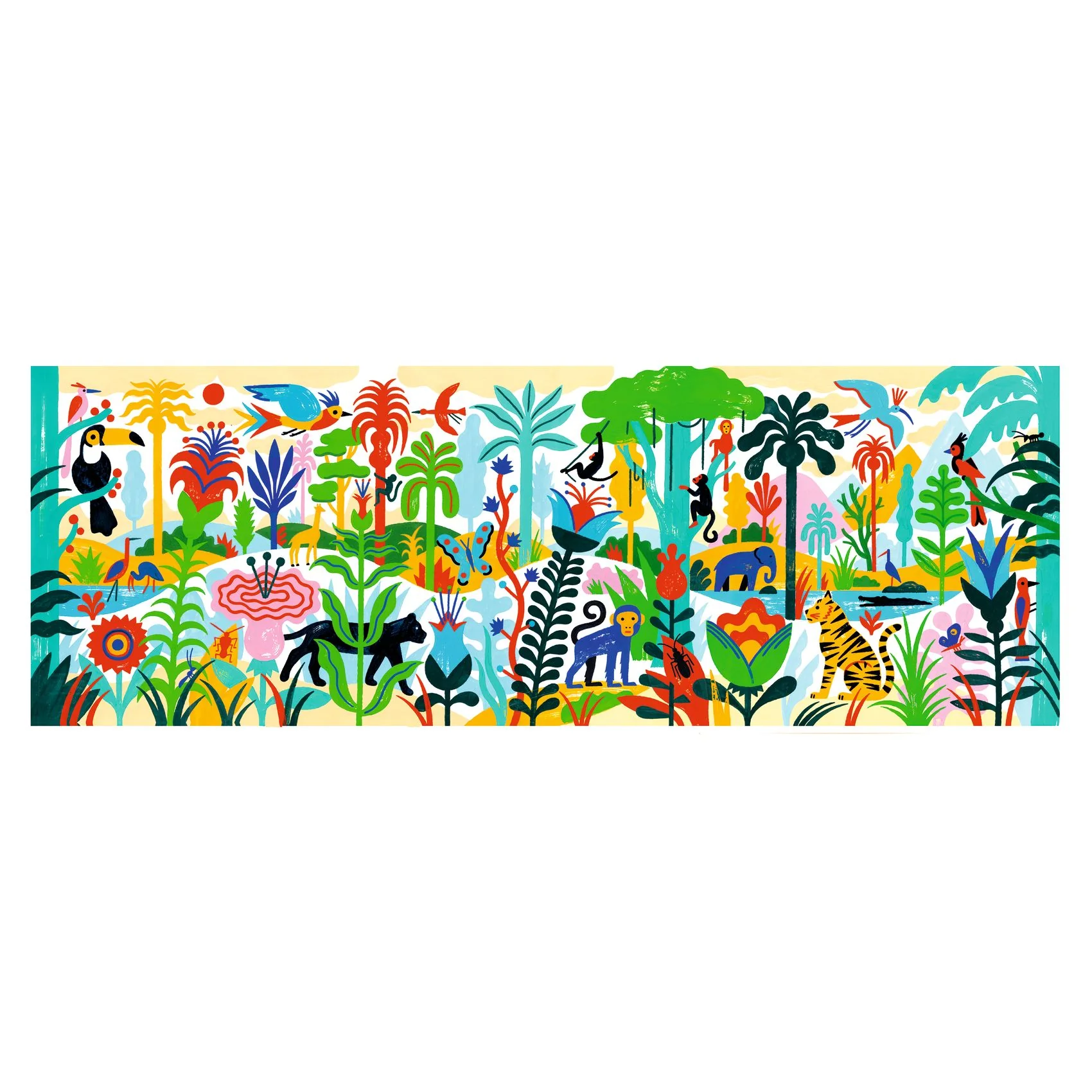 Djeco Puzzle Jungle - 100 pcs 