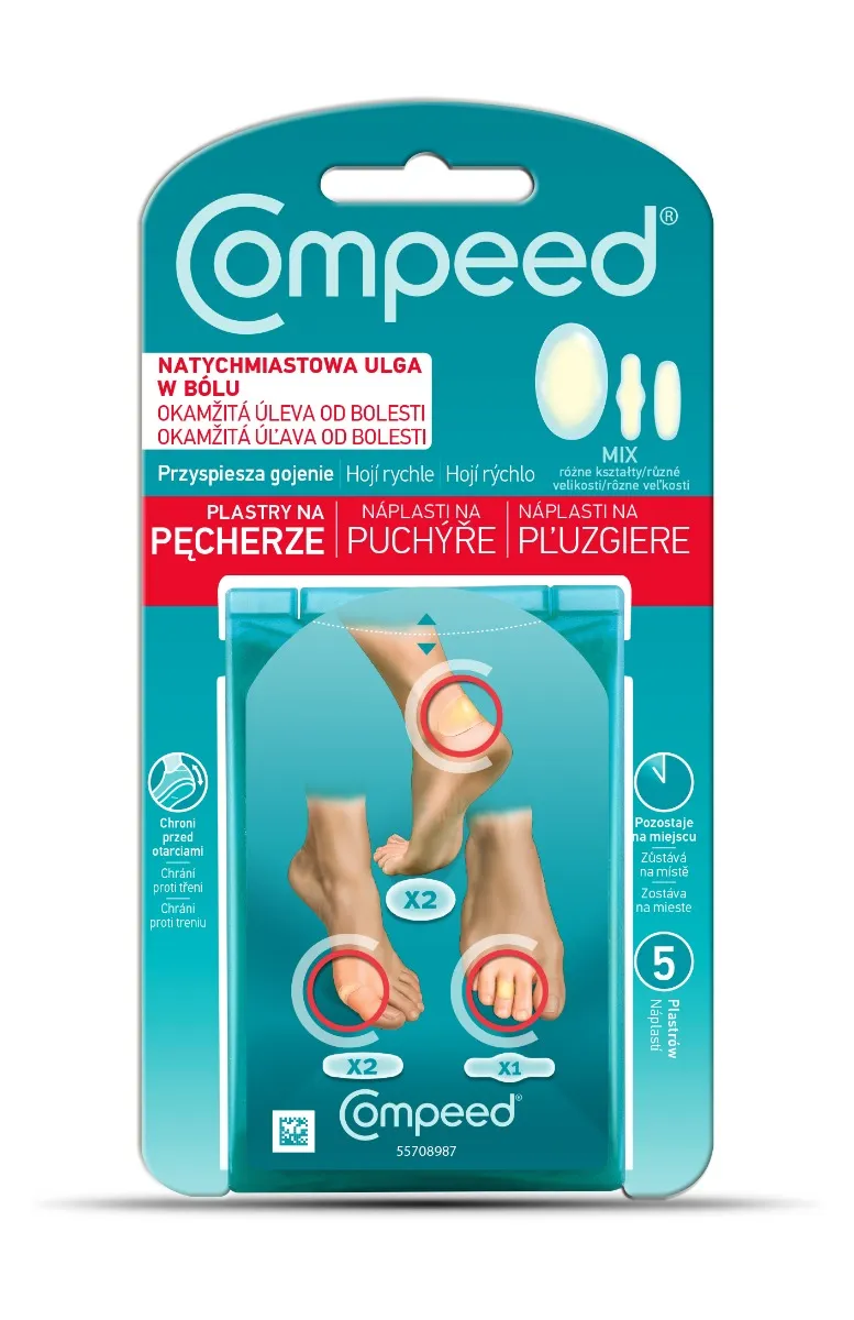 Compeed Náplasti na puchýře mix 5 ks