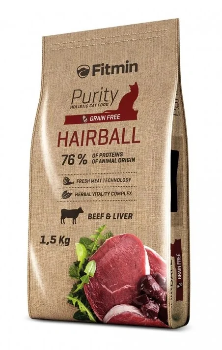 Fitmin Purity Hairball krmivo pro kočky 1,5 kg