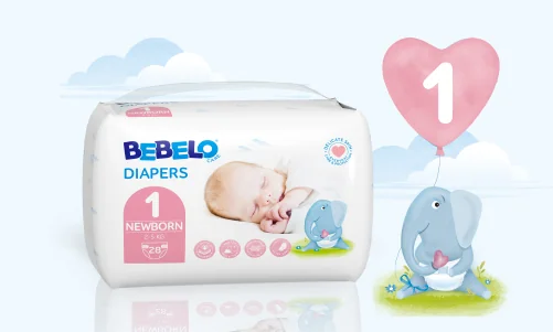 Proč si vybrat plenky BEBELO® NEWBORN 1