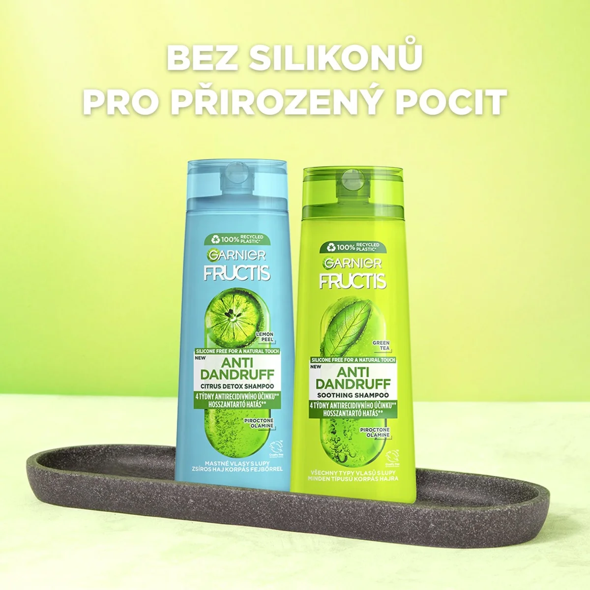 Garnier Fructis Antidandruff Green Tea šampon proti lupům 250 ml