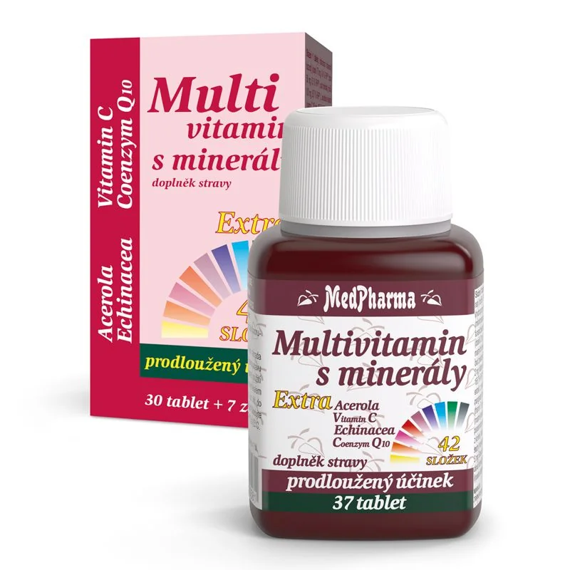 MedPharma Multivitamín s minerály + extra C 37 tablet