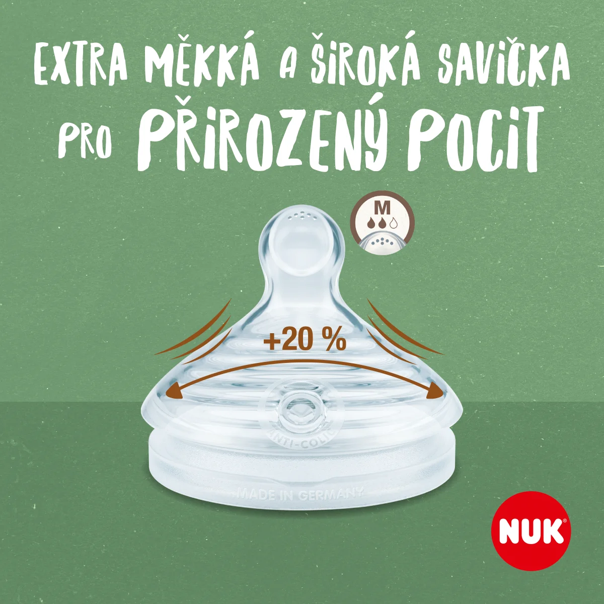 NUK For Nature savička vel. M 2 ks