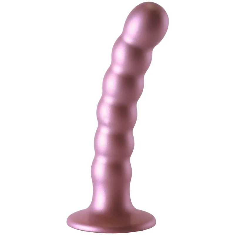 OUCH! Anální kuličkové dildo Metallico Beaded 13,8 cm, růžové