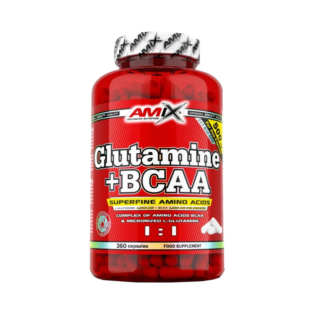 Amix Nutrition Glutamine + BCAA - 360 kapslí