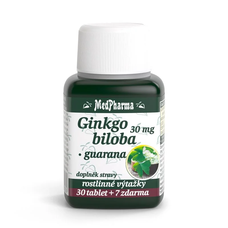 MedPharma Ginkgo biloba 30 mg + Guarana 37 tablet