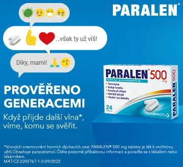 PARALEN® prověřeno generacemi. Když přijde další vlna, víme, komu se svěřit. Paralen 500 mg 24 tablet.
