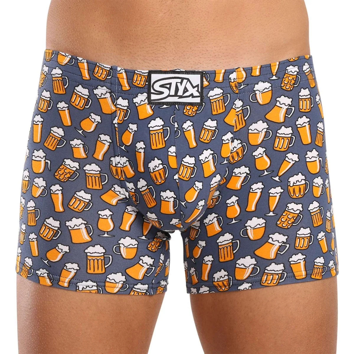 Styx 3PACK pánské boxerky long art klasická guma vícebarevné (3F13714) XL 