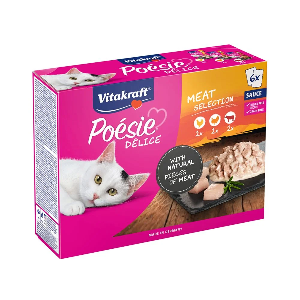 Vitakraft Poésie Délice Sauce masový 6x85 g