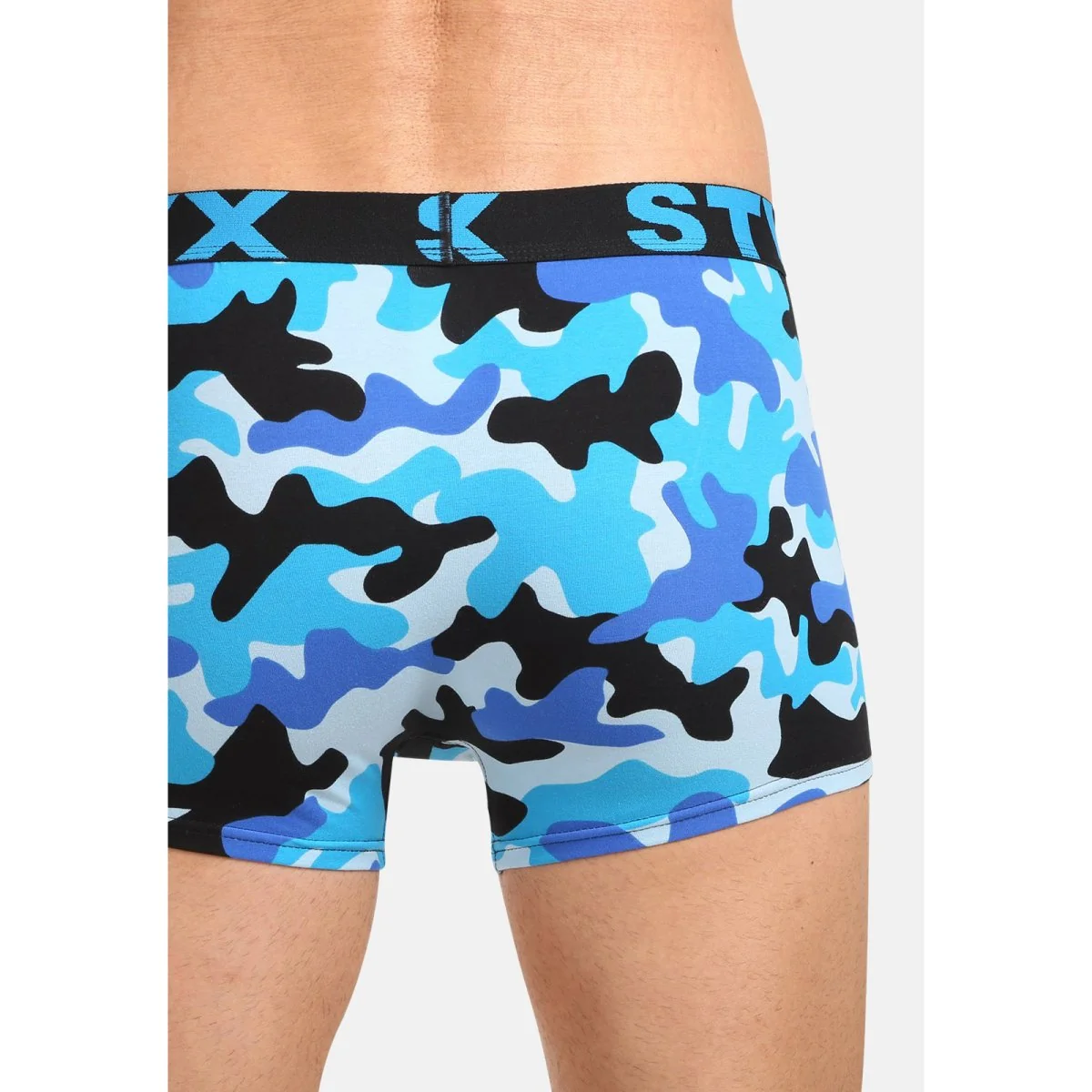 Styx Pánské boxerky art sportovní guma maskáč modrý (G1850) XXL 