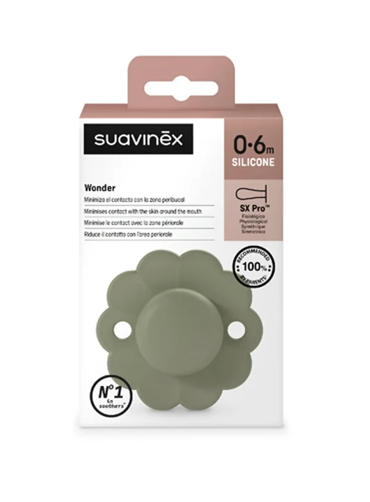 Suavinex Wonder Fyziologický dudlík 0-6m 1 ks hedge green