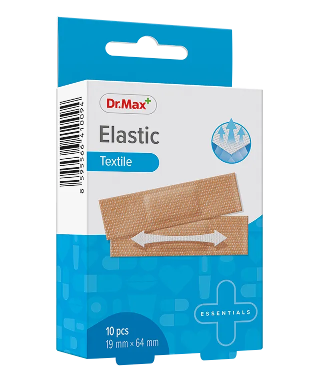 Dr. Max Elastic Textile 19mm x 64mm náplast 10 ks