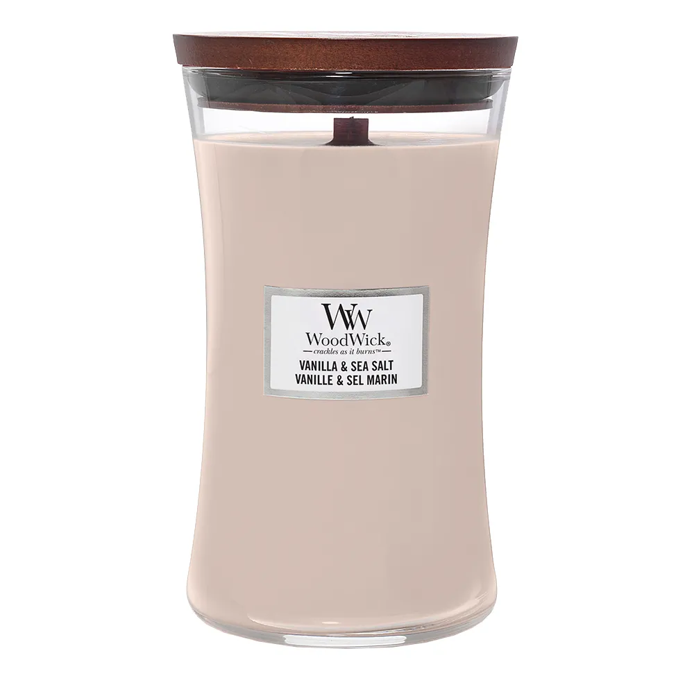 Wood Wick Vonná svíčka Vanilla&Sea Salt 609 g