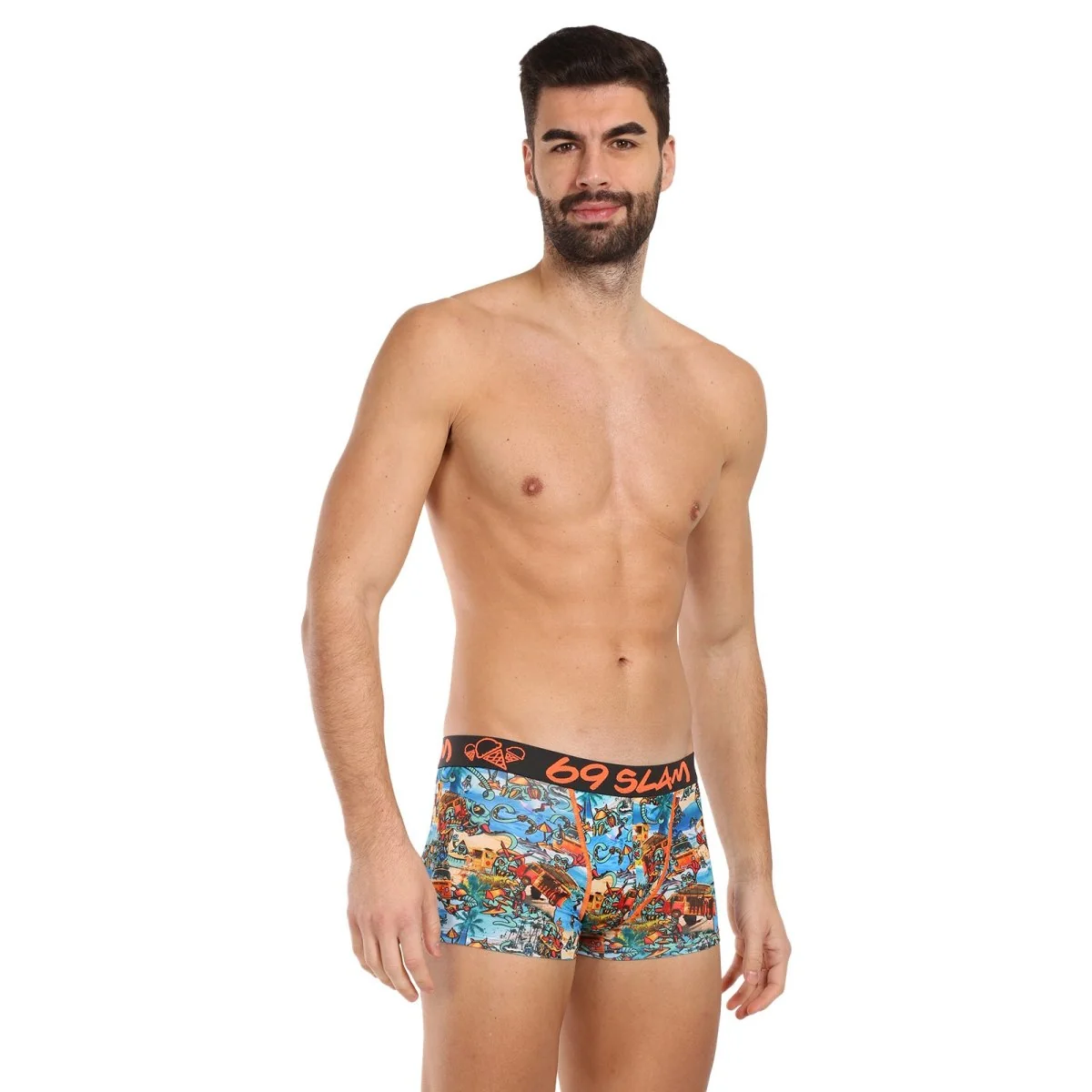 69SLAM Pánské boxerky hip beach bugger mason (MSYBHG-PO) XL 