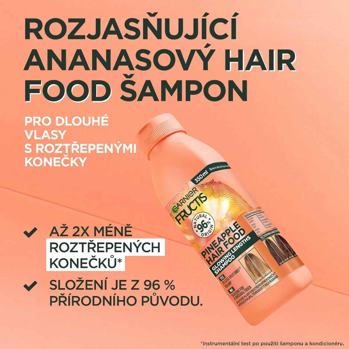 Garnier Fructis Hair Food Pineapple šampon pro dlouhé vlasy 350 ml