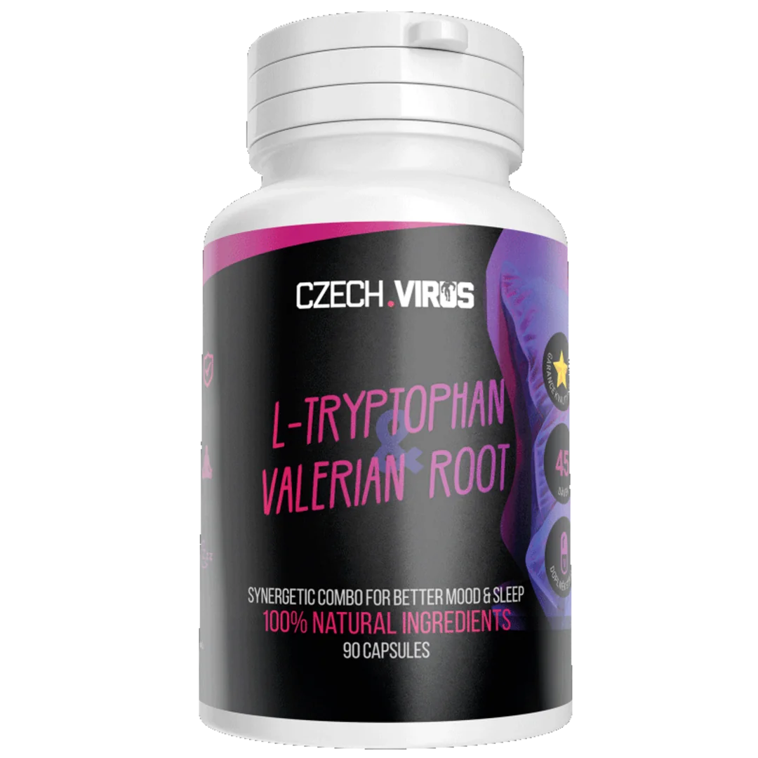 Czech Virus L-Tryptophan & Valerian Root - 90 kapslí